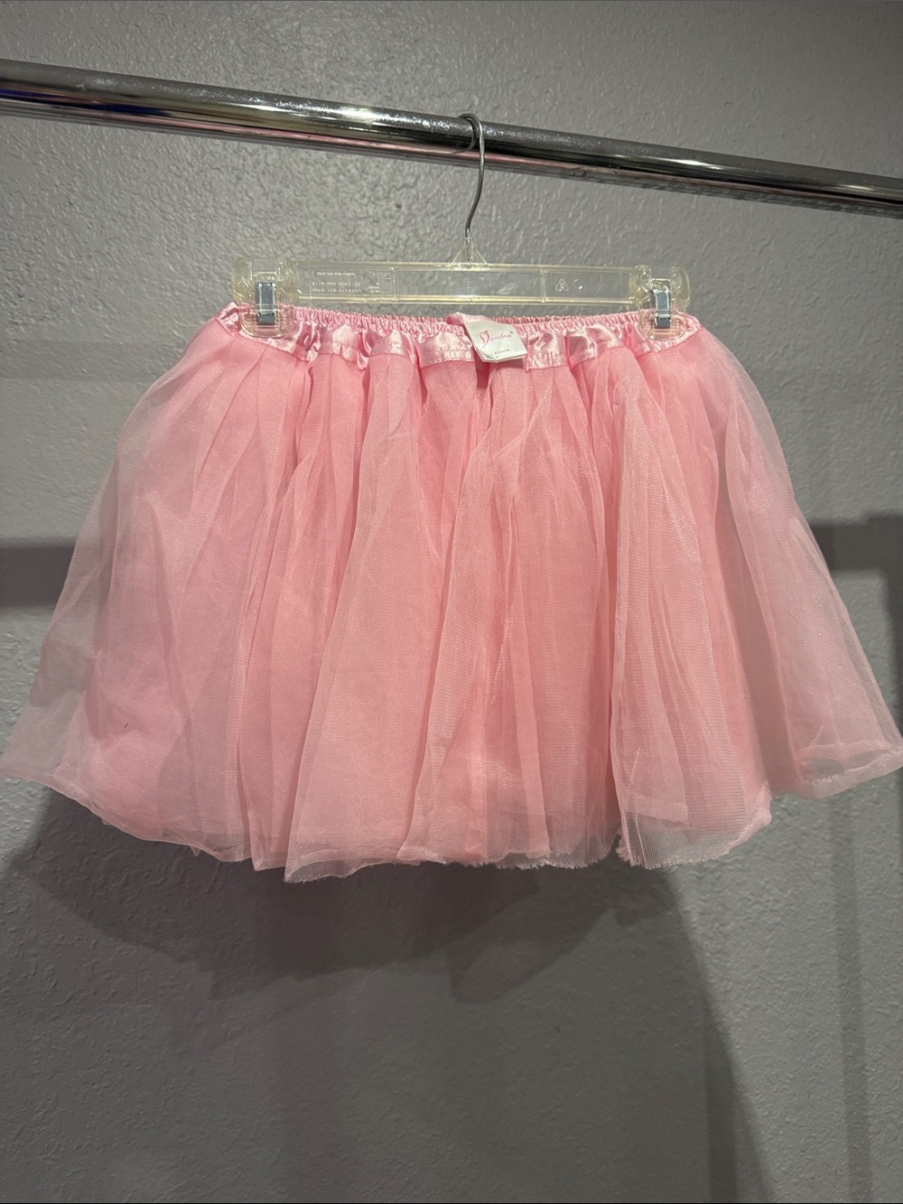 Girls Pink Tulle Tutu Mini Skirt